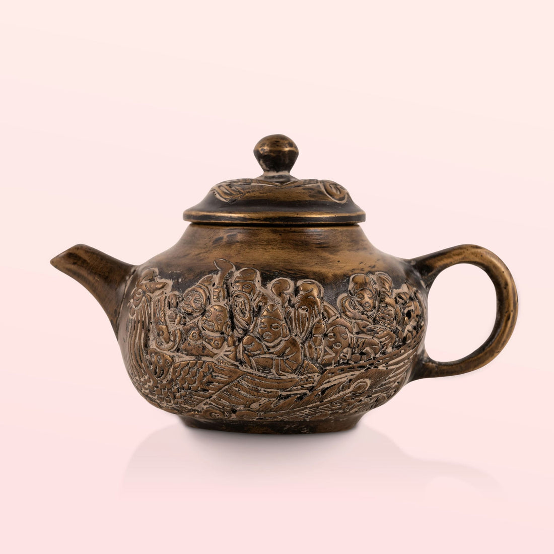 Brass Mythological Teapot: The Seafarers' Voyage
