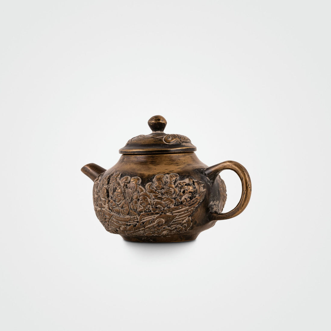 Brass Mythological Teapot: The Seafarers' Voyage