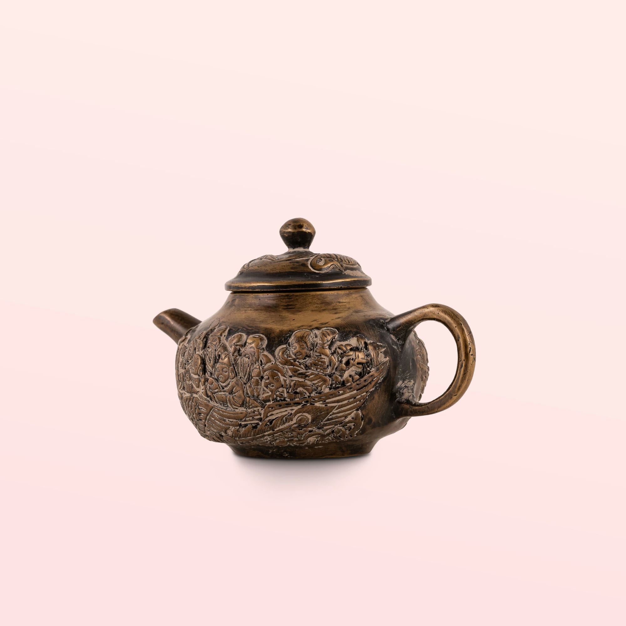 Brass Mythological Teapot: The Seafarers' Voyage