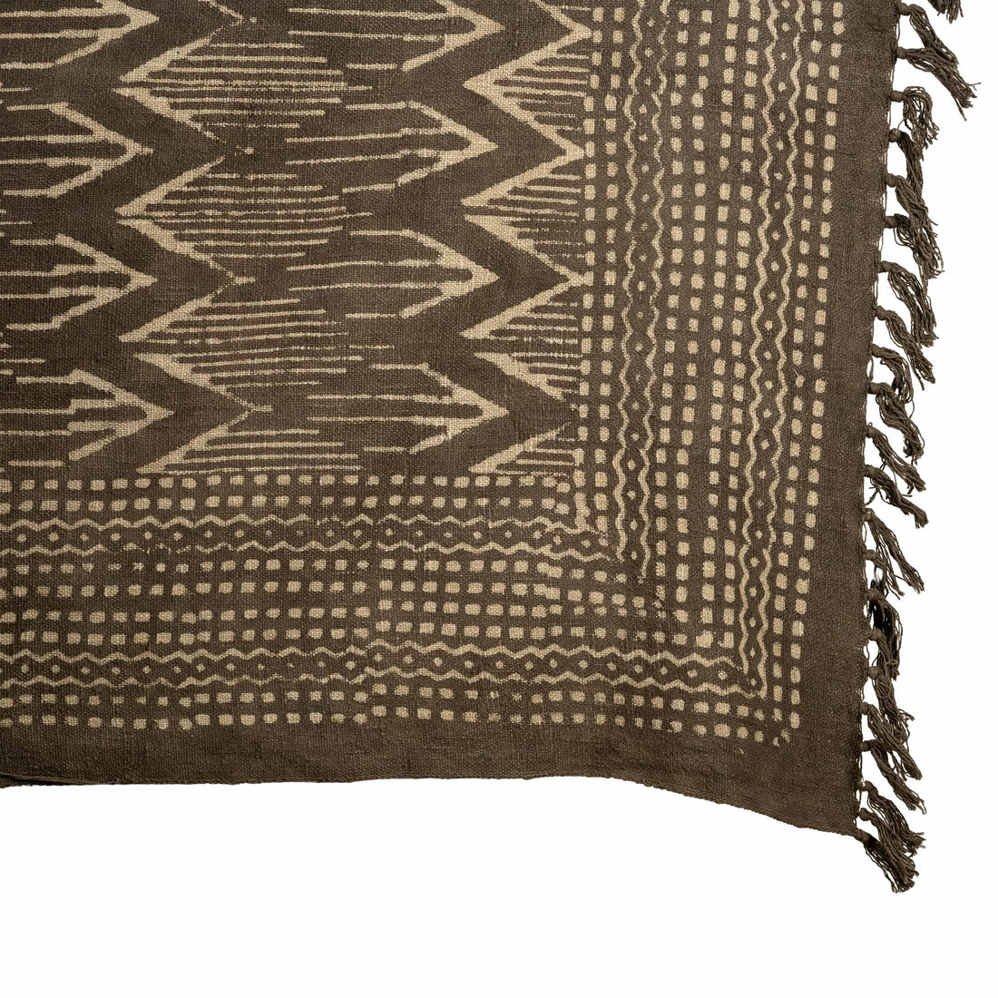 Brown Slub-Cotton Bedcover Set with Jute-Finish Texture – Rugged Sophistication for Modern Bedrooms