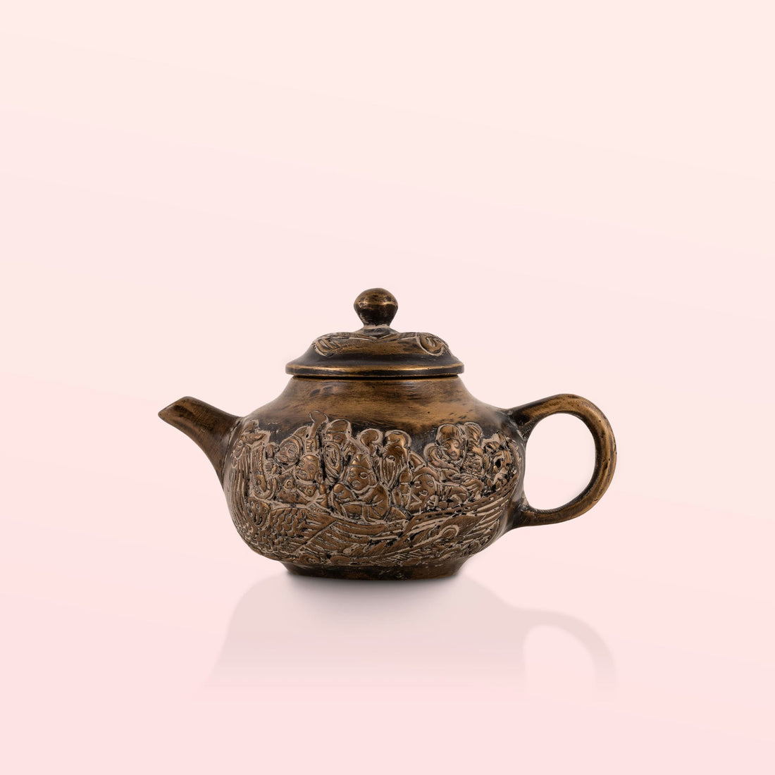 Brass Mythological Teapot: The Seafarers' Voyage