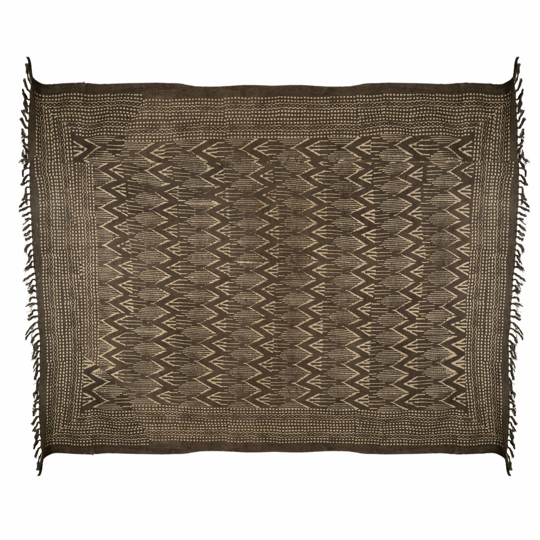 Brown Slub-Cotton Bedcover Set with Jute-Finish Texture – Rugged Sophistication for Modern Bedrooms