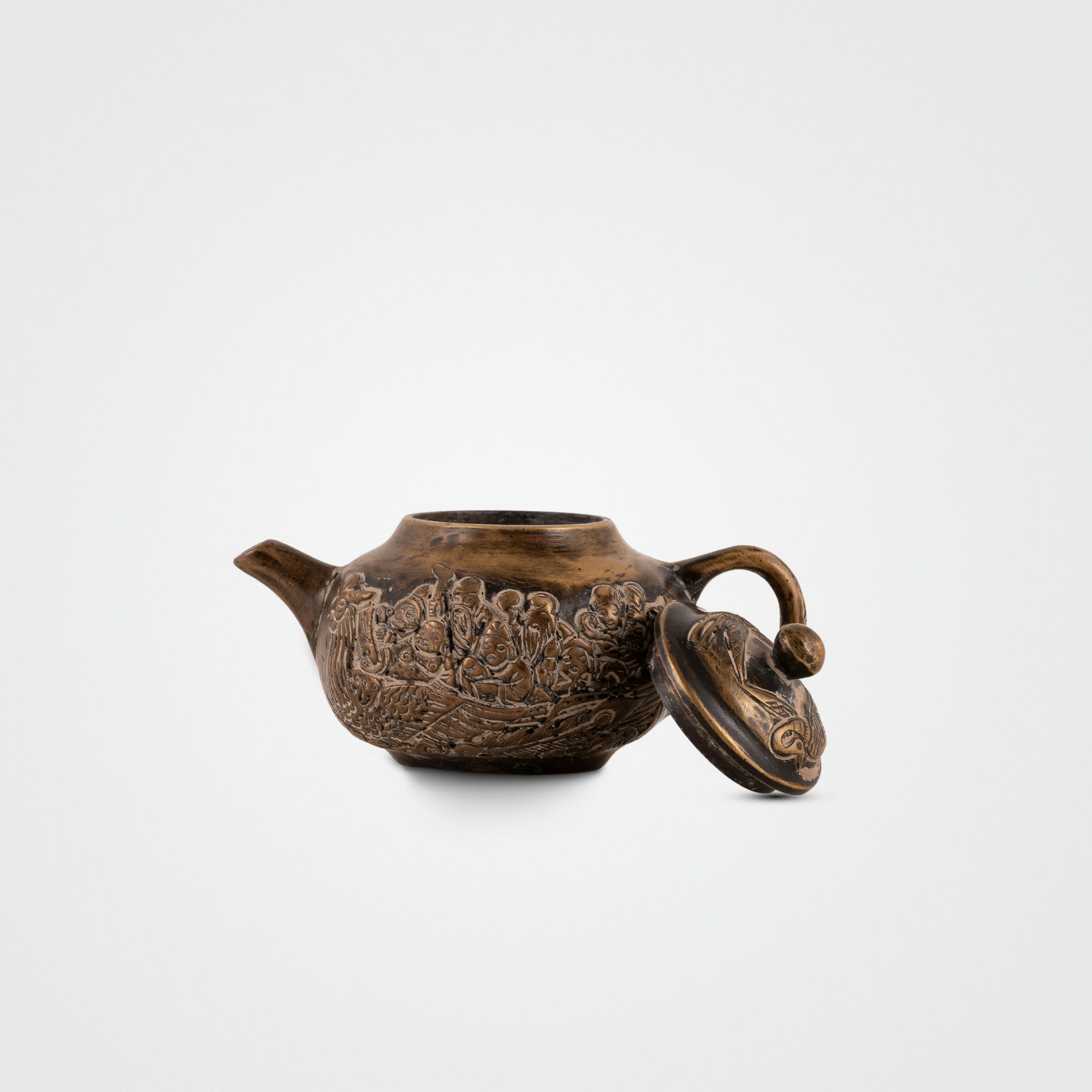 Brass Mythological Teapot: The Seafarers' Voyage