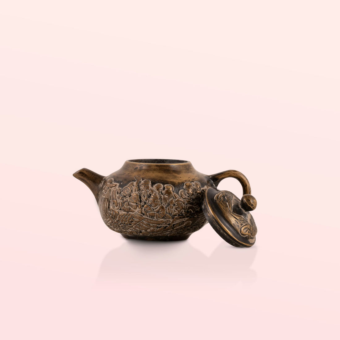 Brass Mythological Teapot: The Seafarers' Voyage