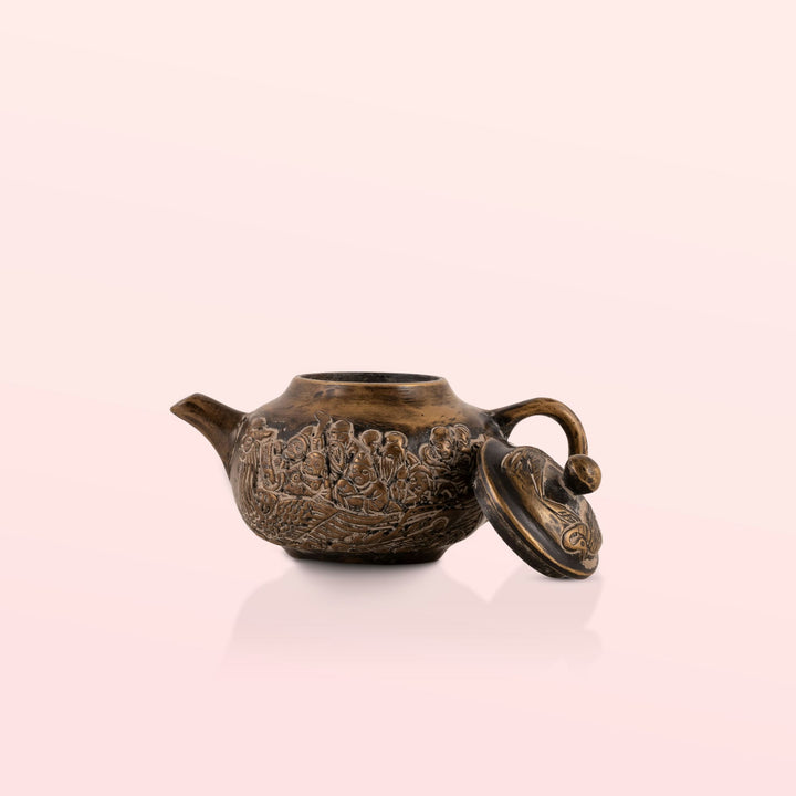 Brass Mythological Teapot: The Seafarers' Voyage