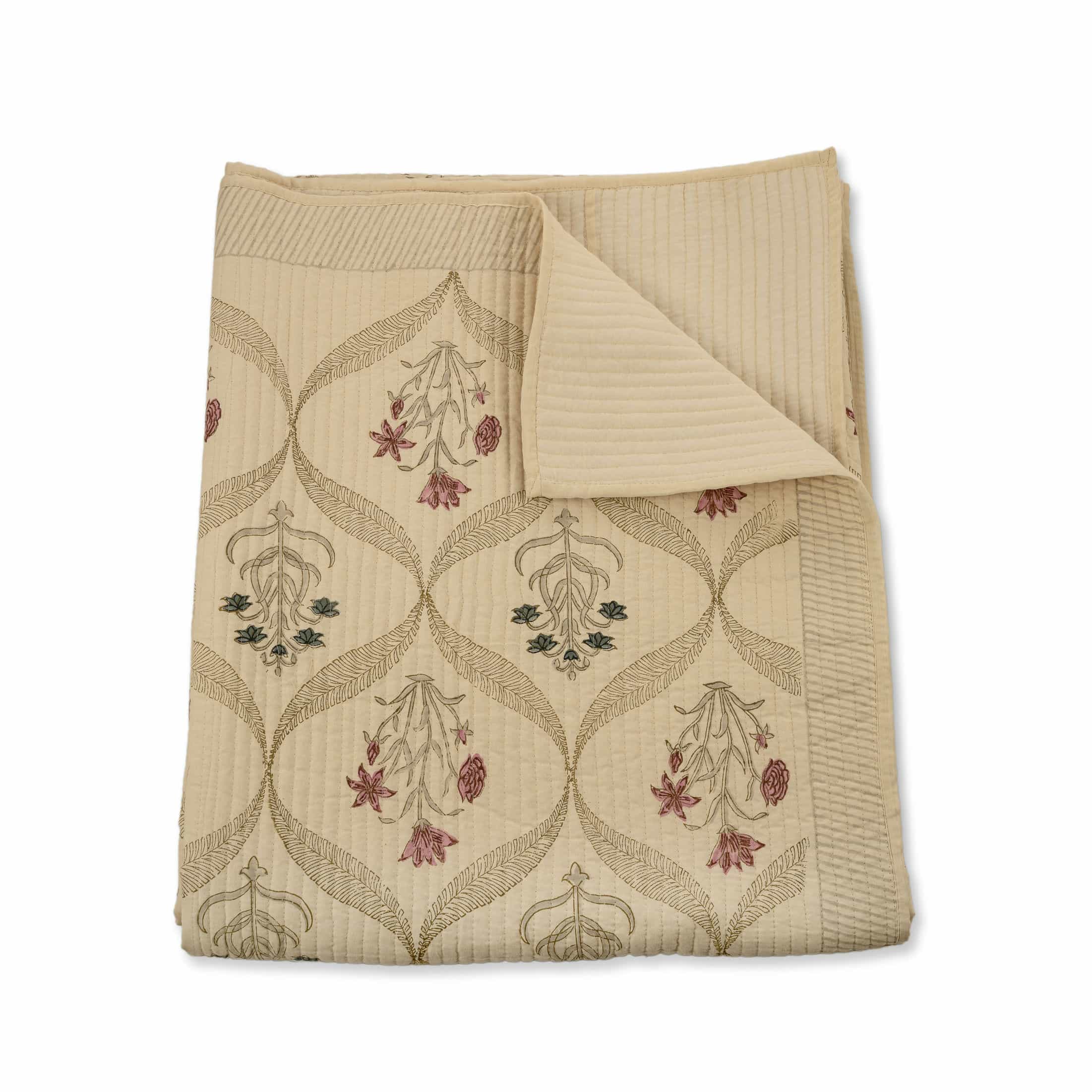 Botanical Lattice Coverlet