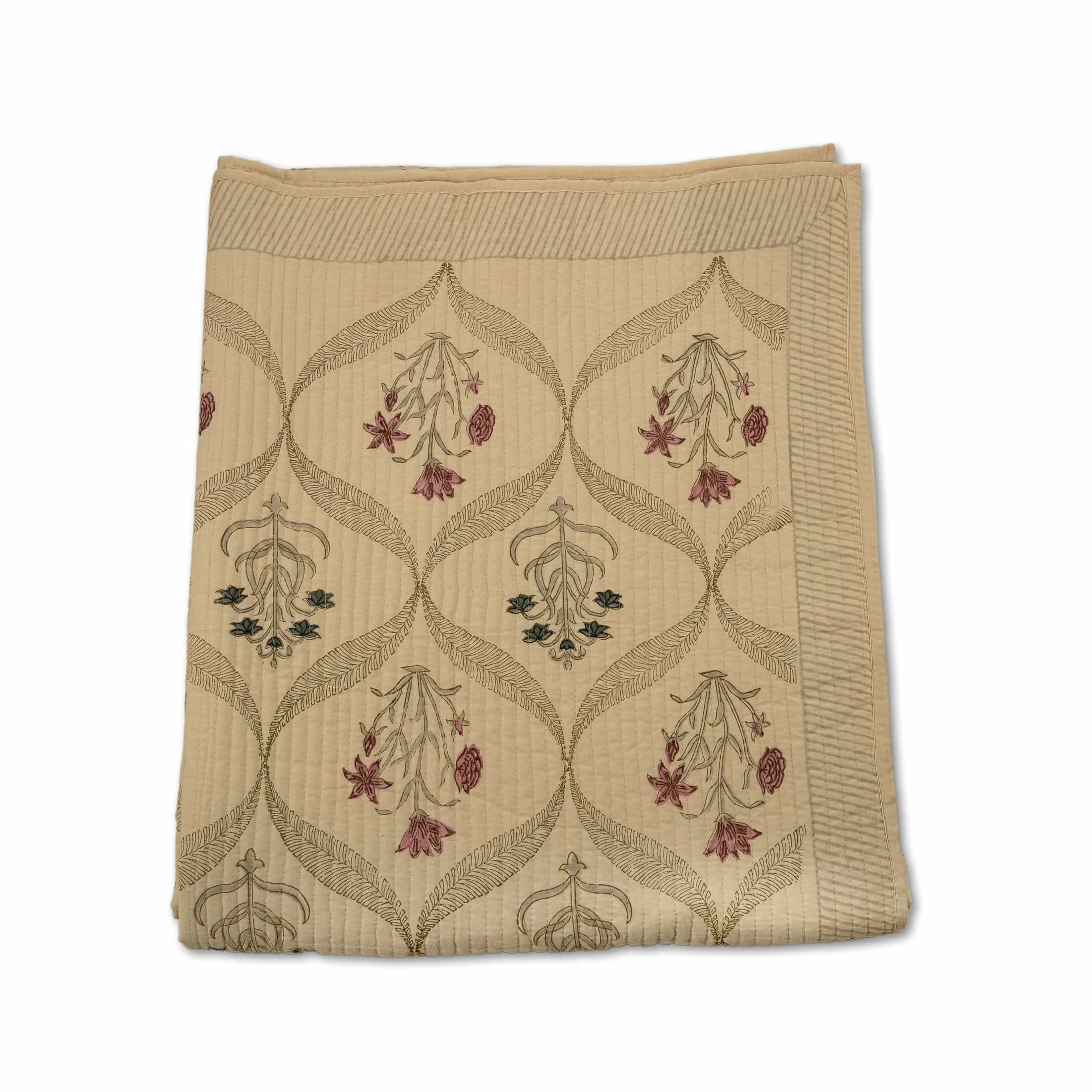 Botanical Lattice Coverlet