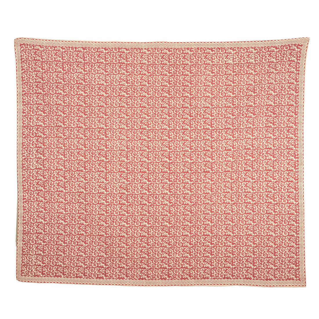 Berry Lattice Printed Coverlet