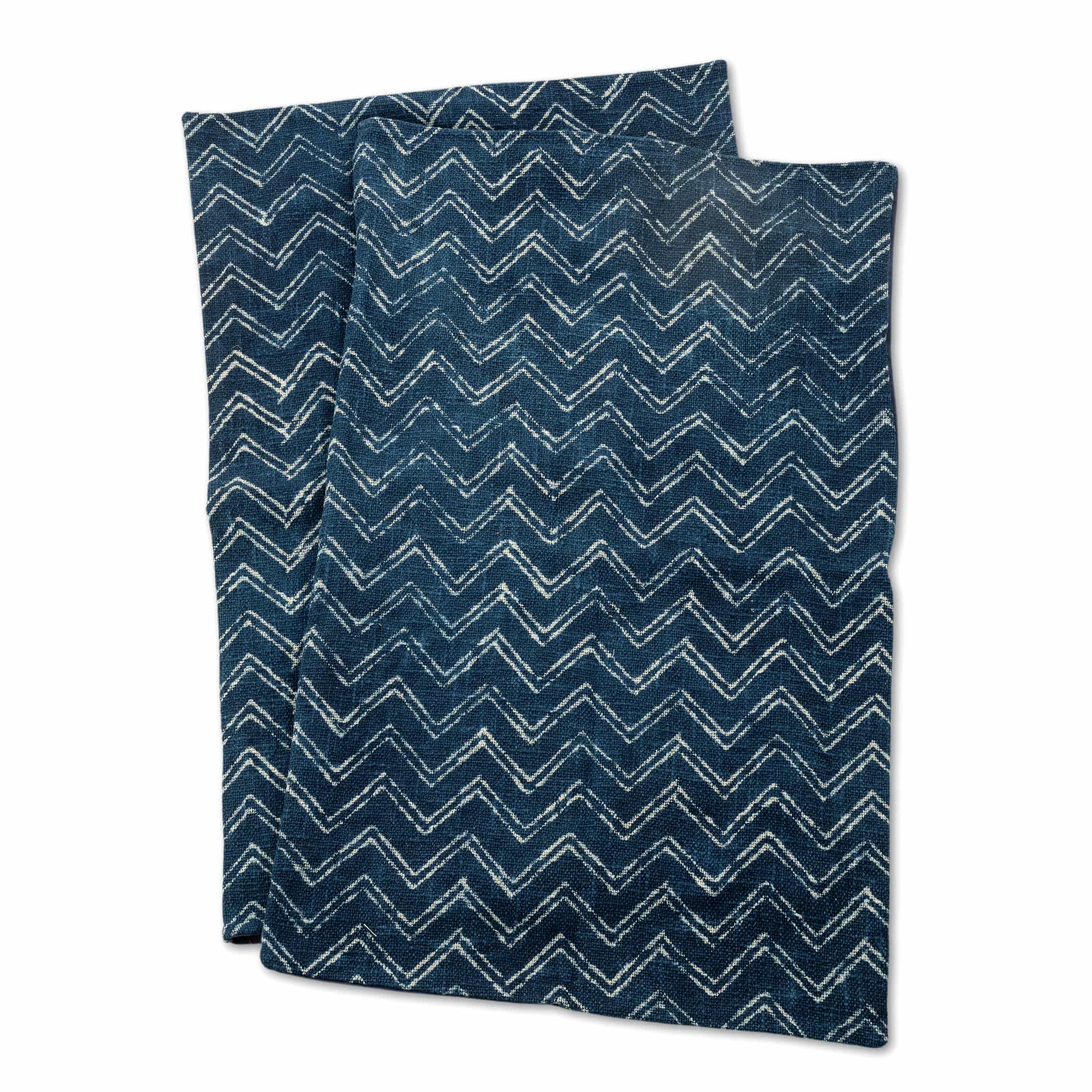 Indigo Blue Slub-Cotton Bedcover Set with Jute-Finish Texture – Artisanal Elegance Meets Everyday Comfort