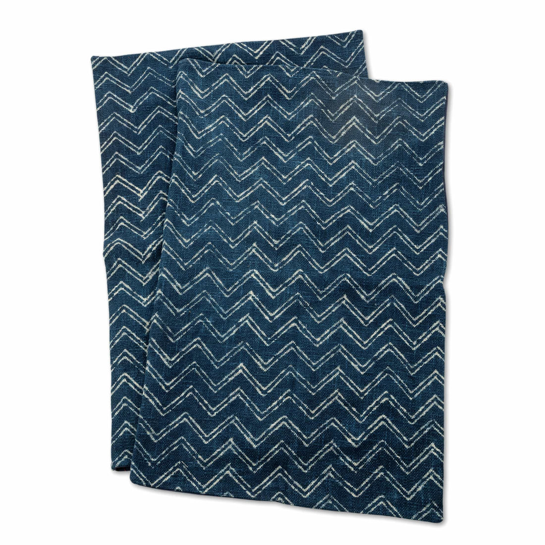 Indigo Blue Slub-Cotton Bedcover Set with Jute-Finish Texture – Artisanal Elegance Meets Everyday Comfort