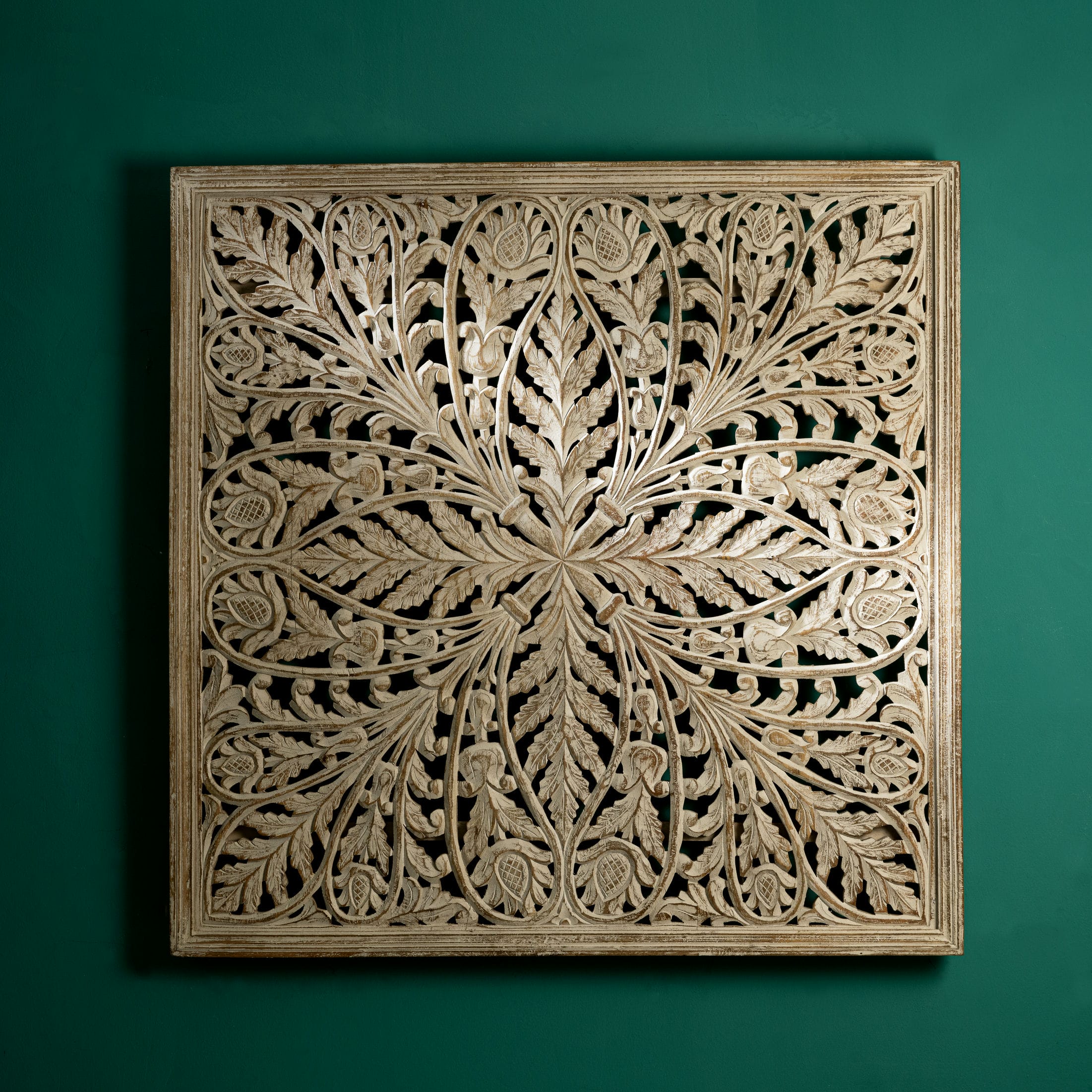 Vintage style floral design wall panel