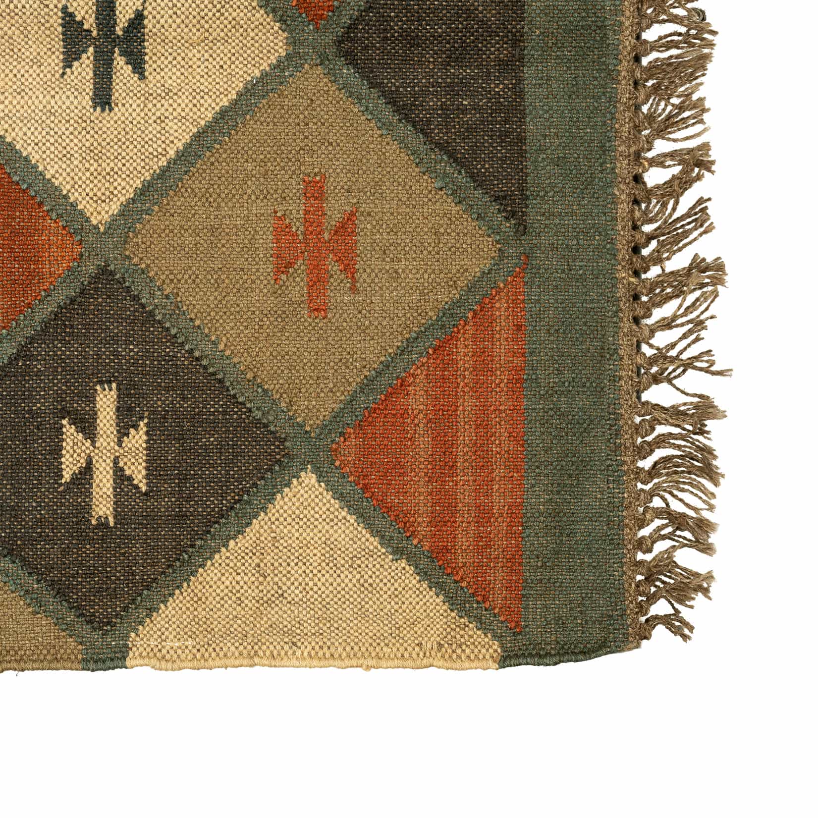 Earth Tone Harlequin Rug