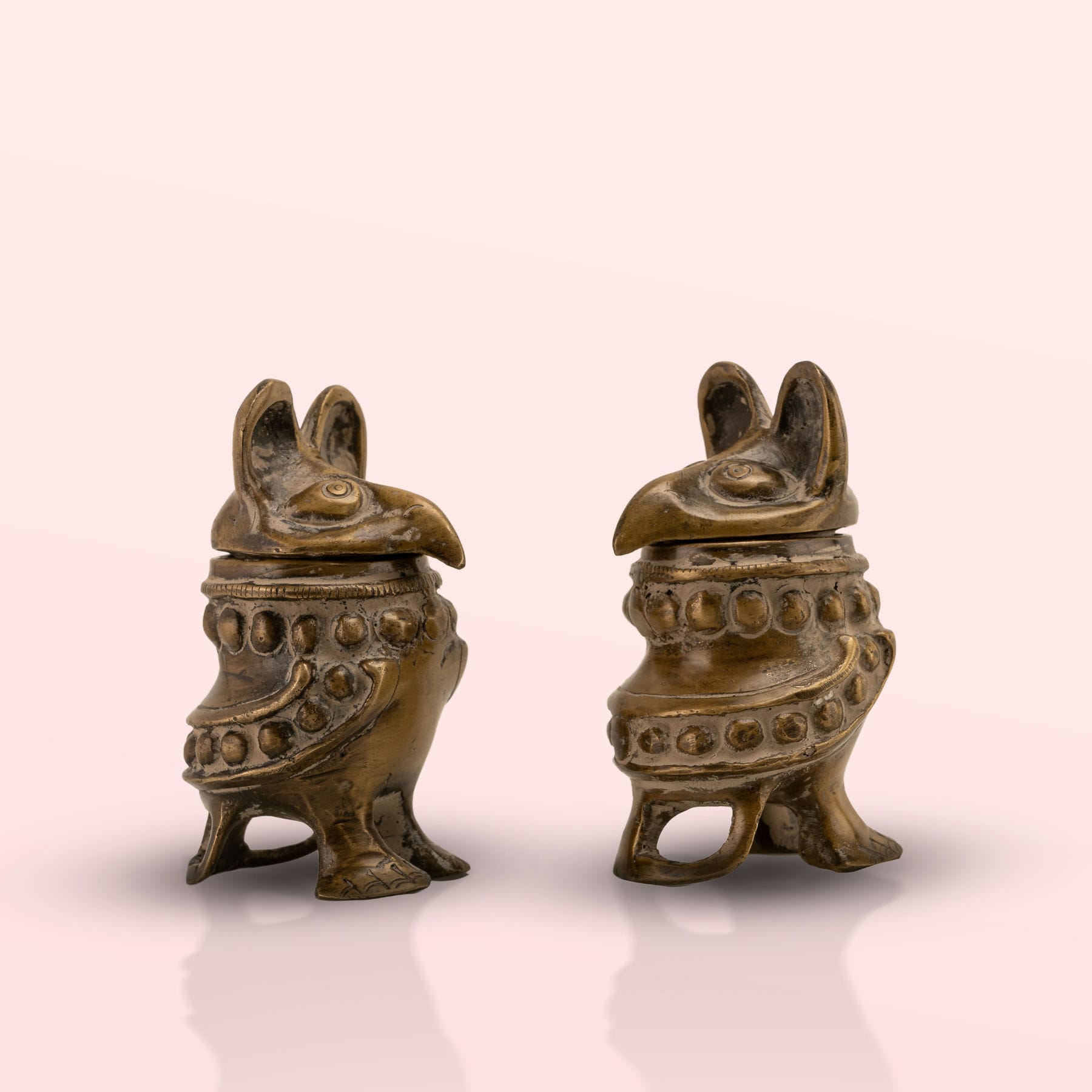 Antique Brass Bird Boxes: The Avian Keepers