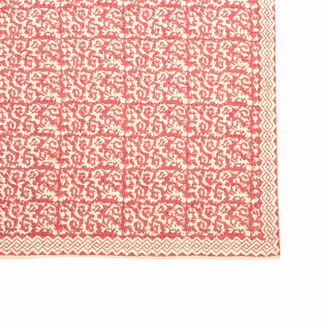 Berry Lattice Printed Coverlet