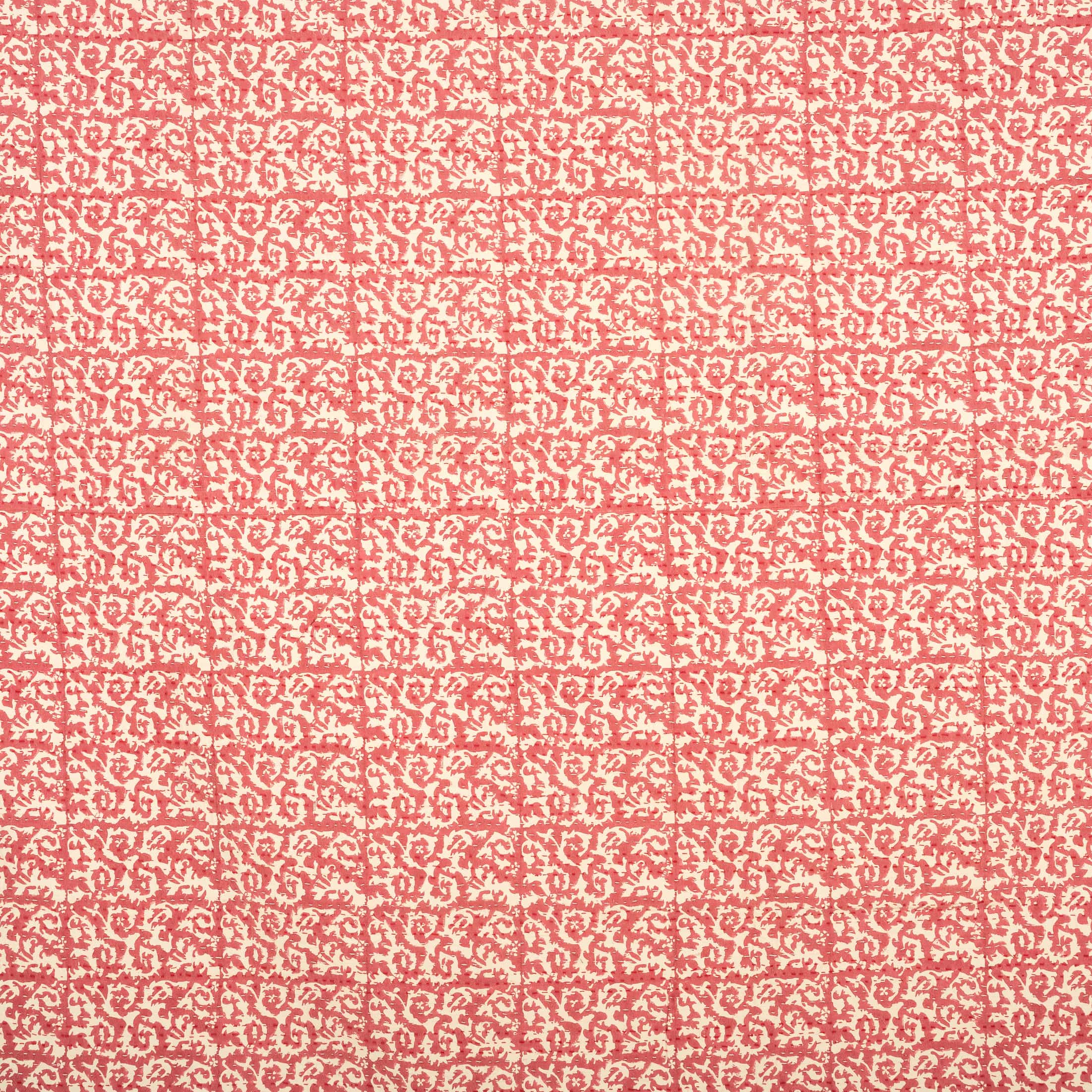 Berry Lattice Printed Coverlet