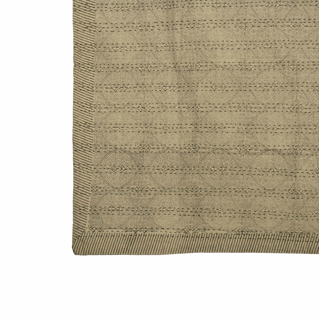 Neutral Stripe Quilted Coverlet