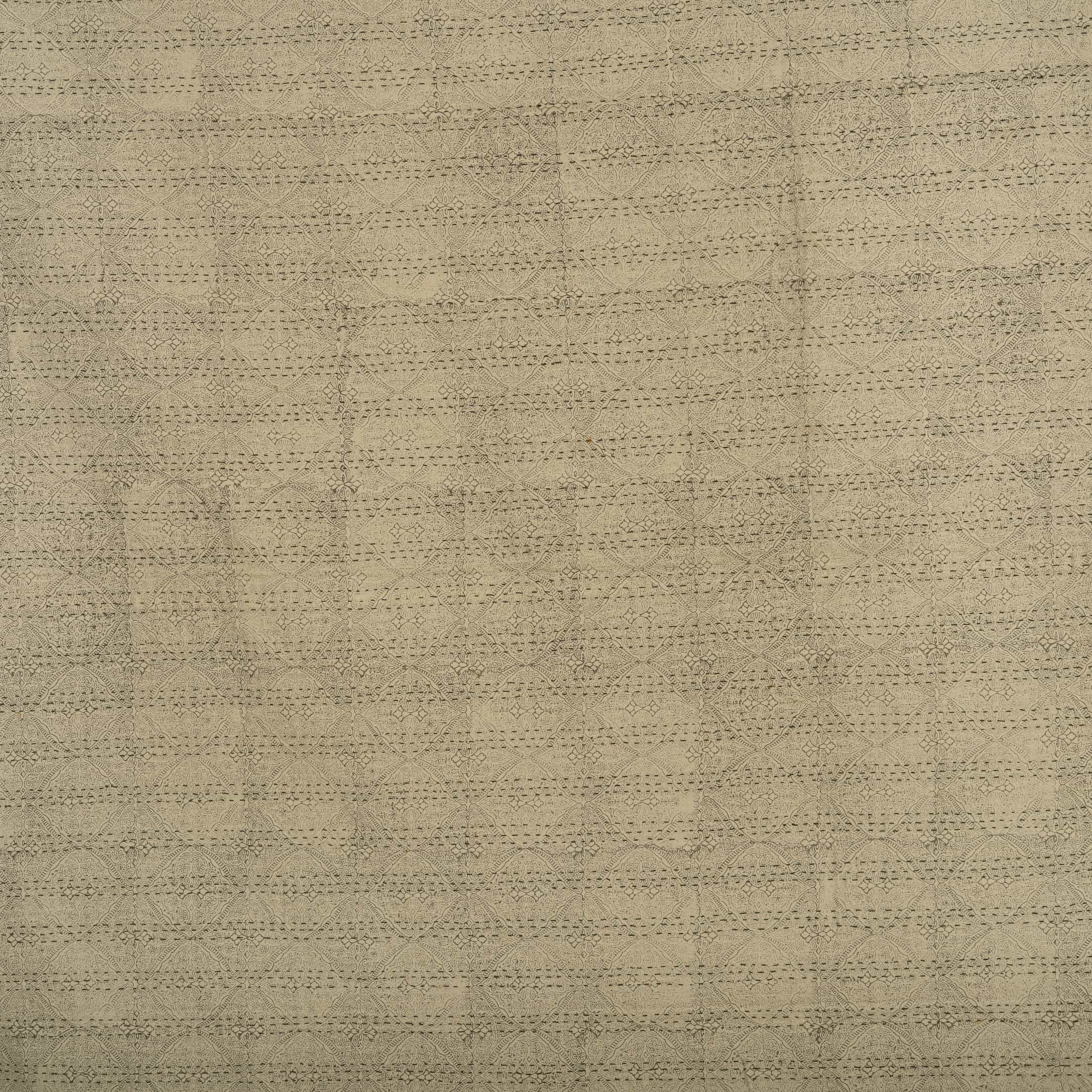 Neutral Stripe Quilted Coverlet