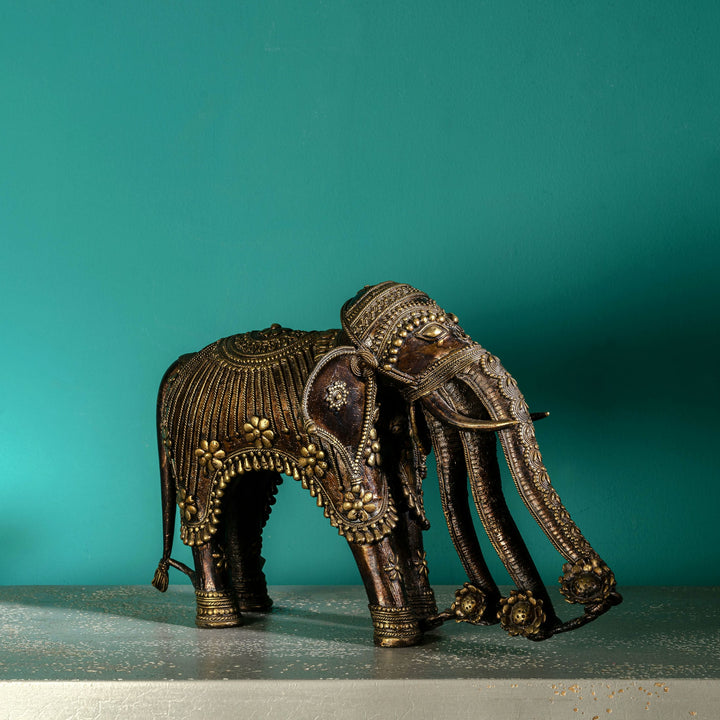 Monumental Brass Elephant Sculpture: The Sovereign Colossus