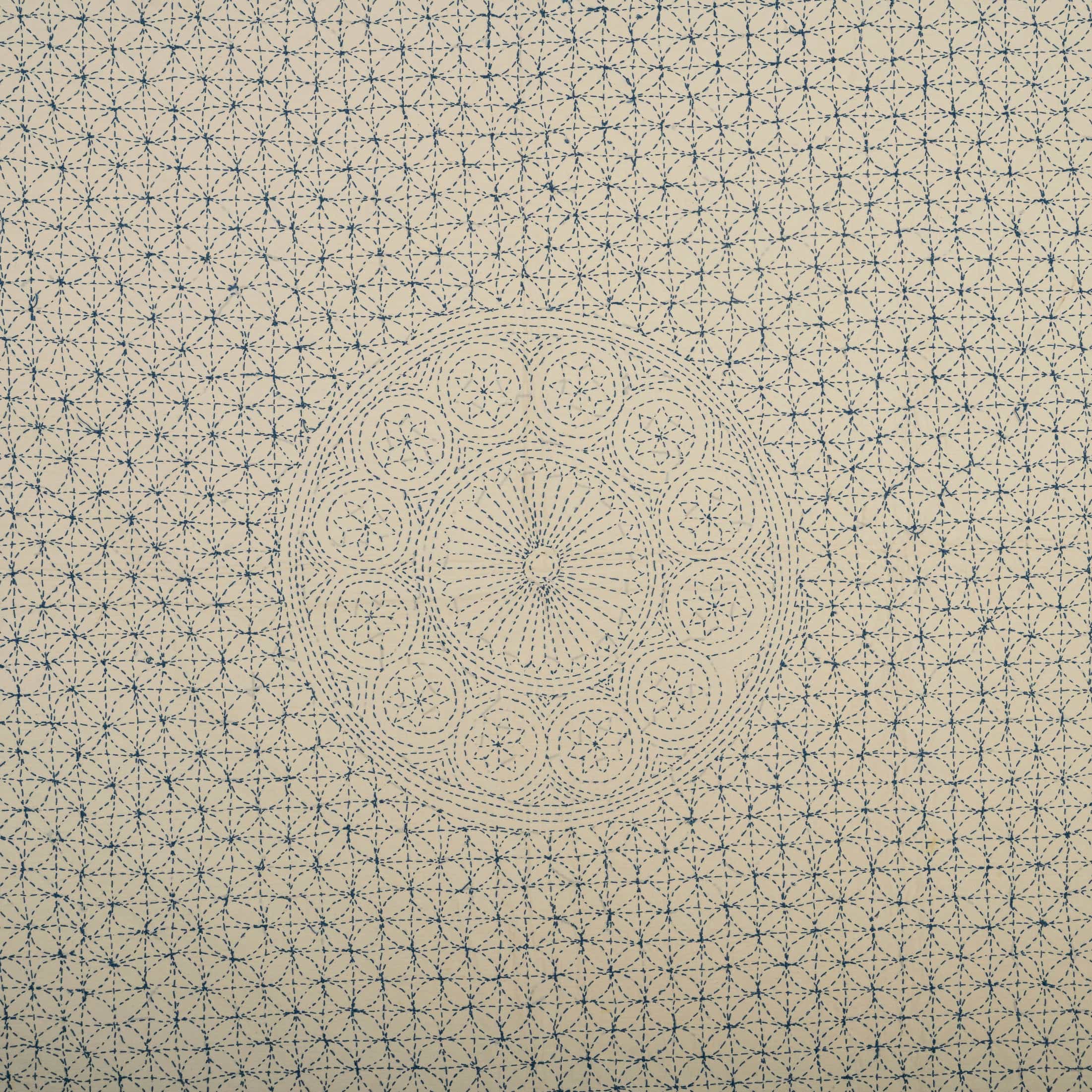Indigo Mandala Coverlet