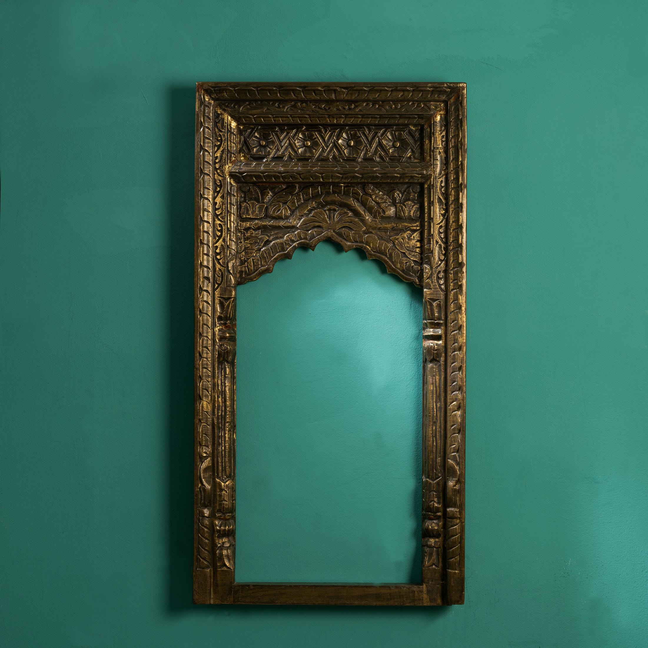 Bronze finish wooden mirror frame