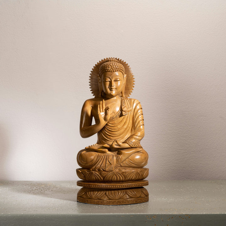 Solid Rosewood Buddha Statue: The Organic Discourse