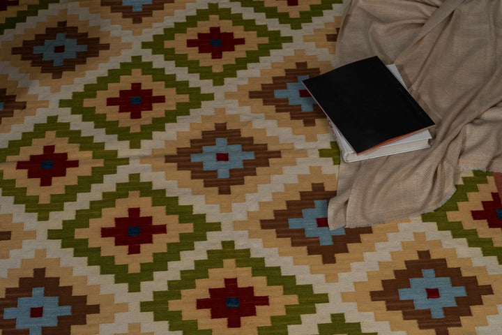 Spring Geo Diamond Rugs