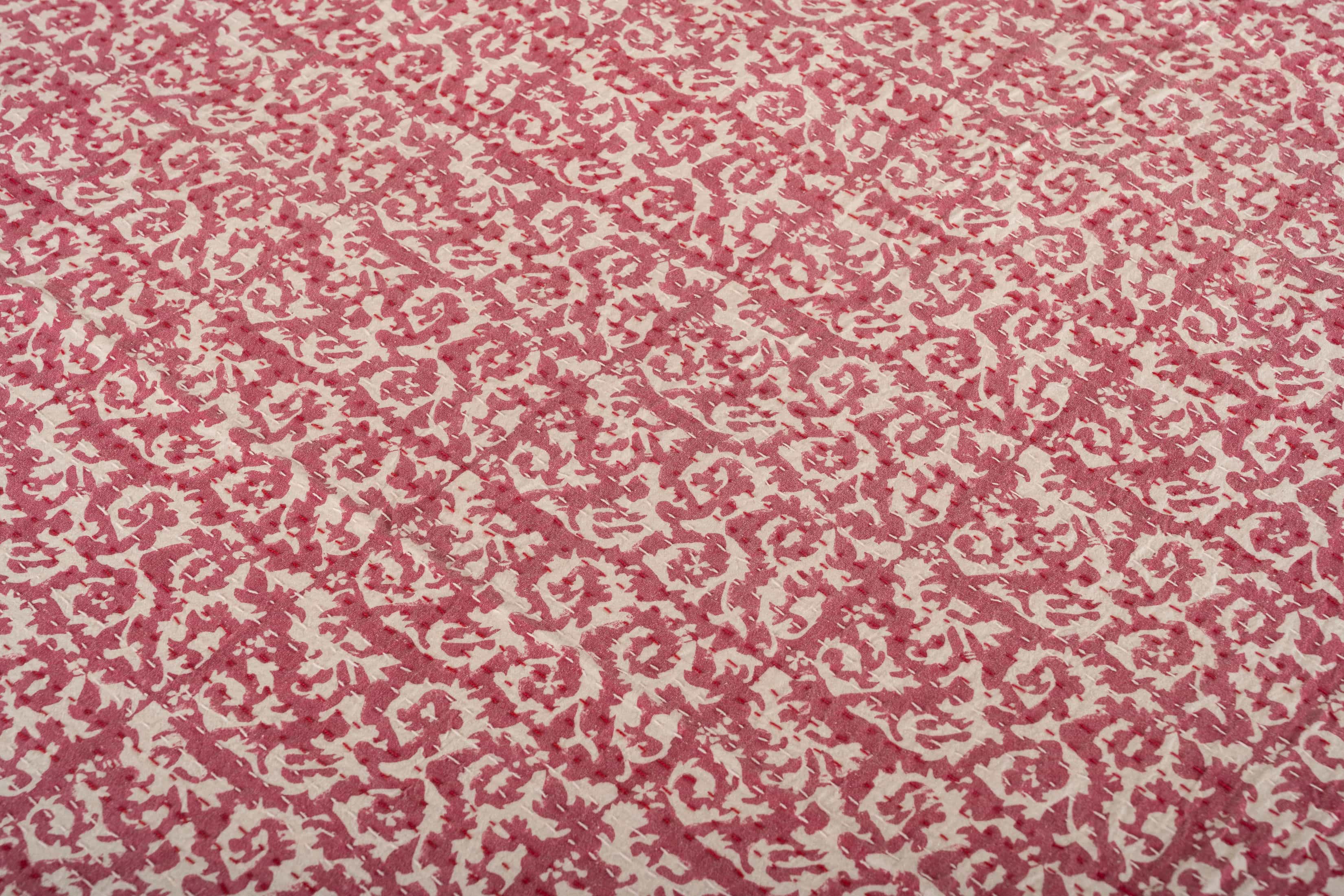 Berry Lattice Printed Coverlet