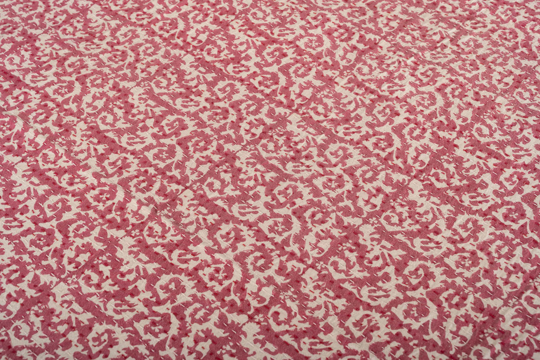 Berry Lattice Printed Coverlet
