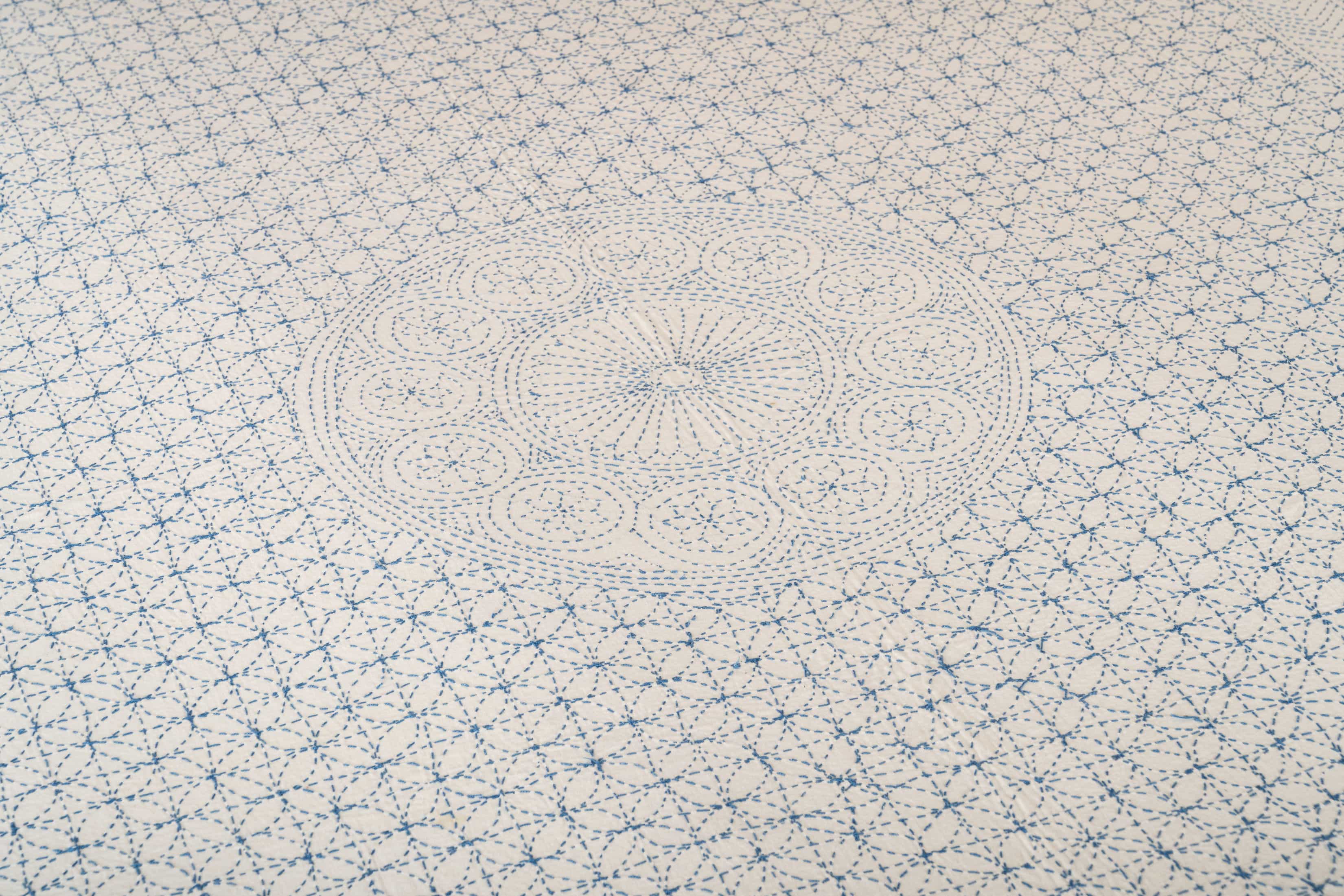 Indigo Mandala Coverlet