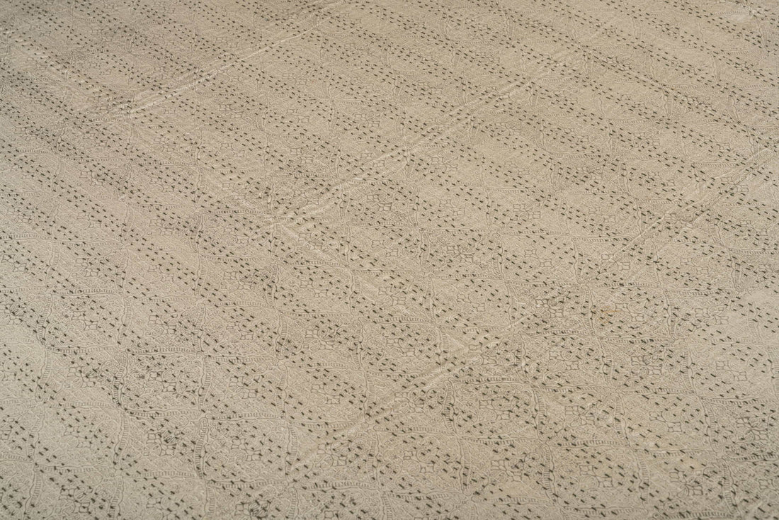 Neutral Stripe Quilted Coverlet