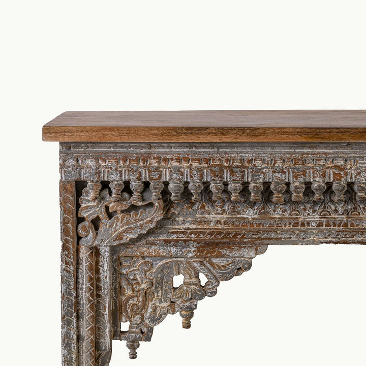 Antique look console table