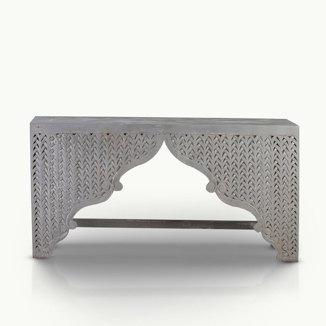 Grey console table
