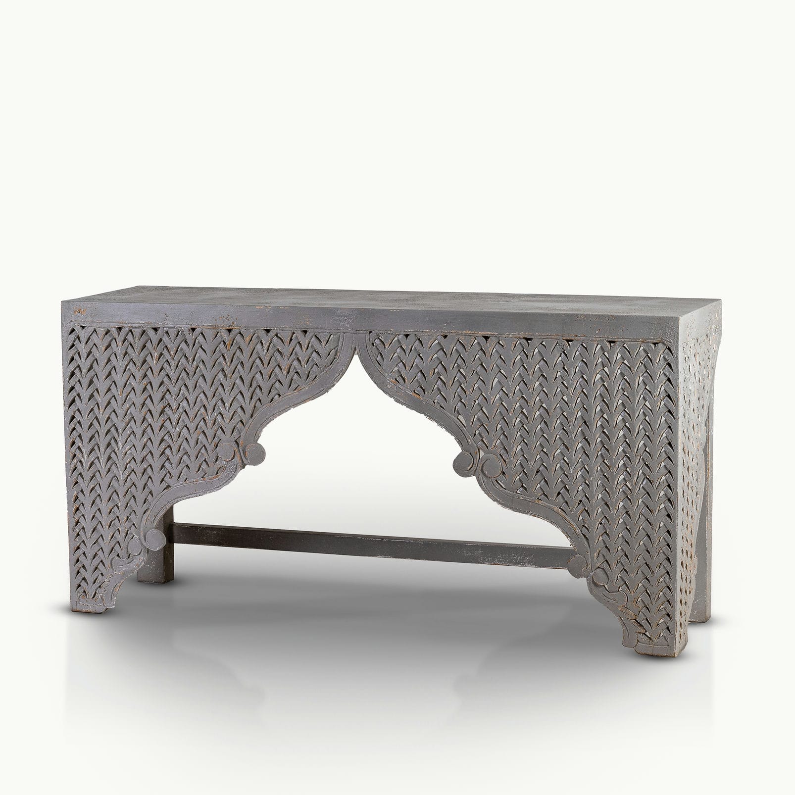 Grey console table