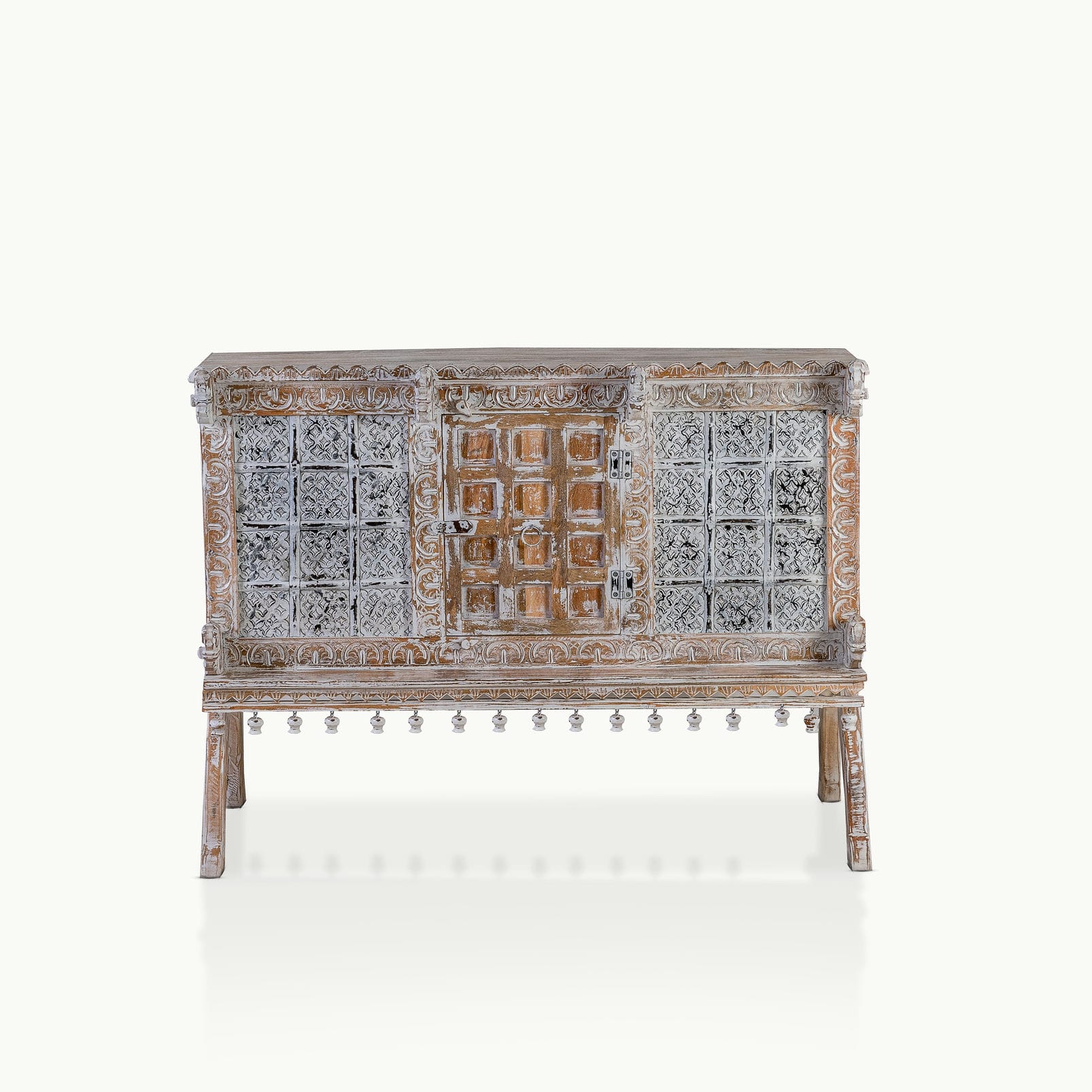 White wash console table