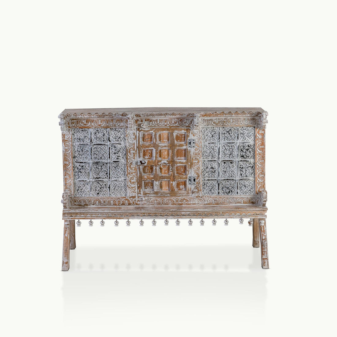 White wash console table