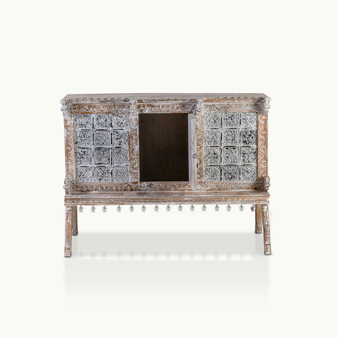 White wash console table