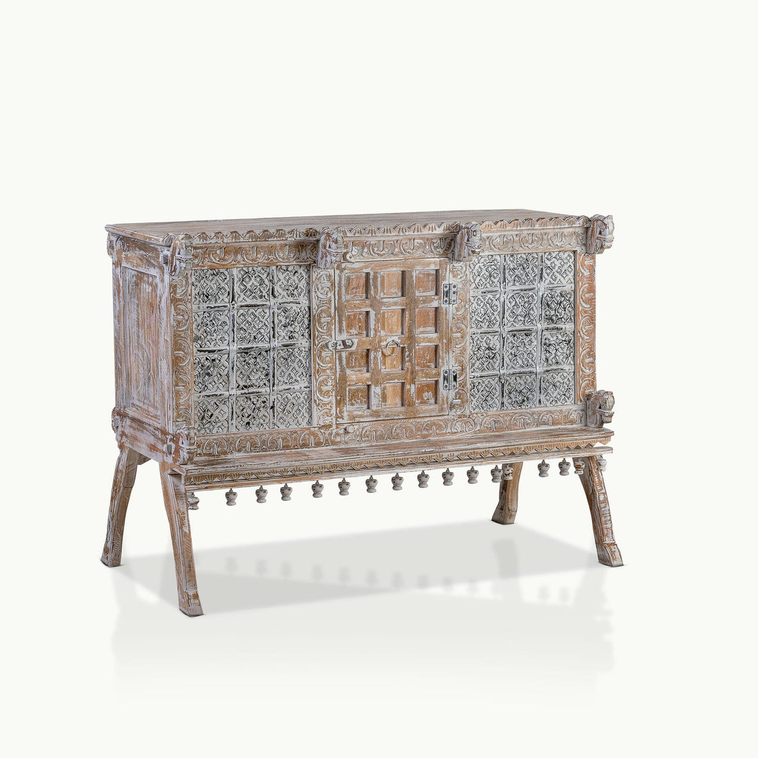 White wash console table