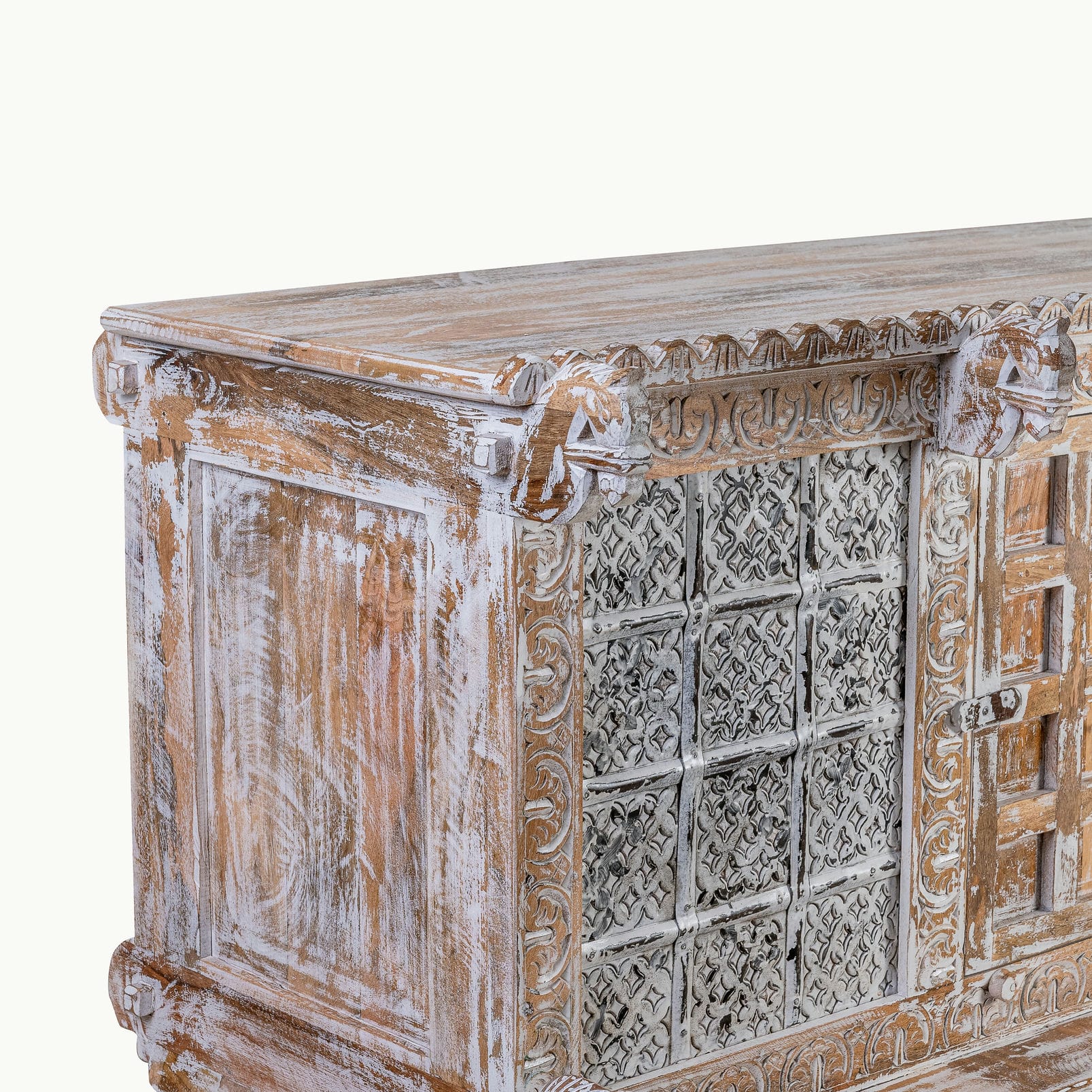White wash console table