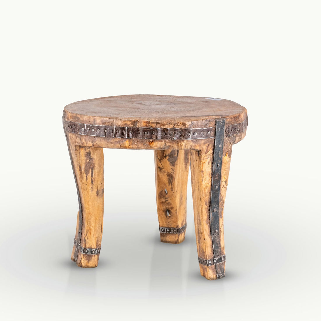 Wooden three leg small bench