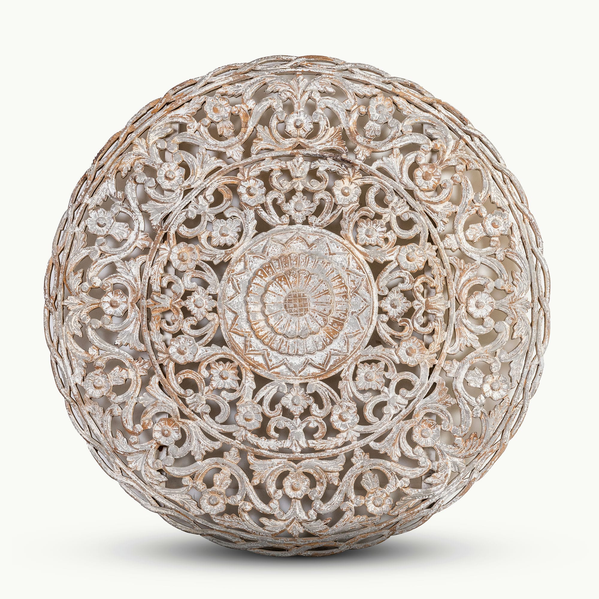 Vintage style round wall panel
