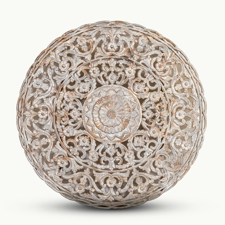 Vintage style round wall panel