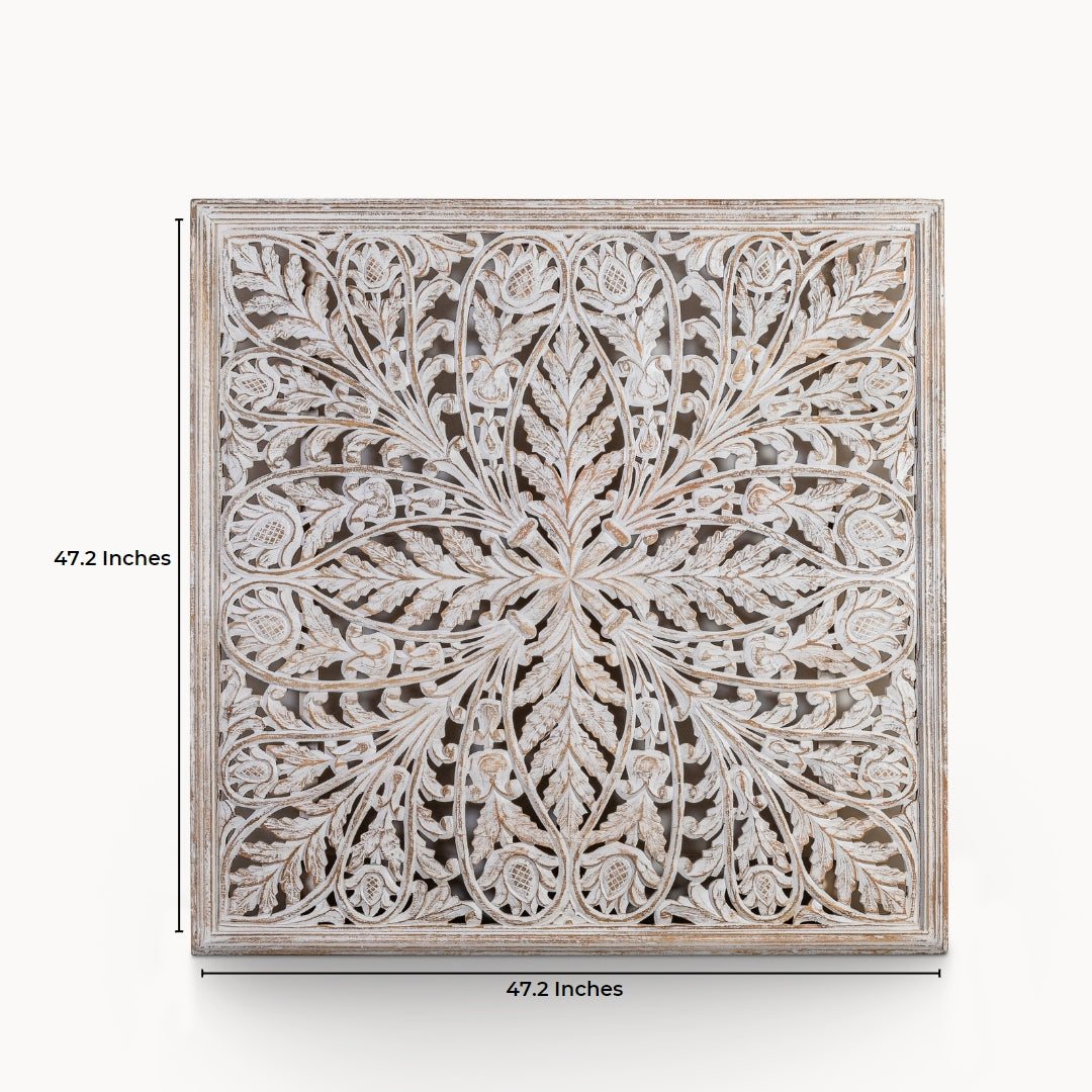 Vintage style floral design wall panel