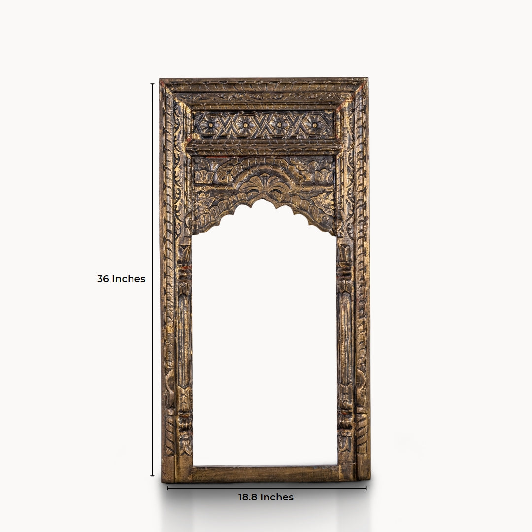 Bronze finish wooden mirror frame