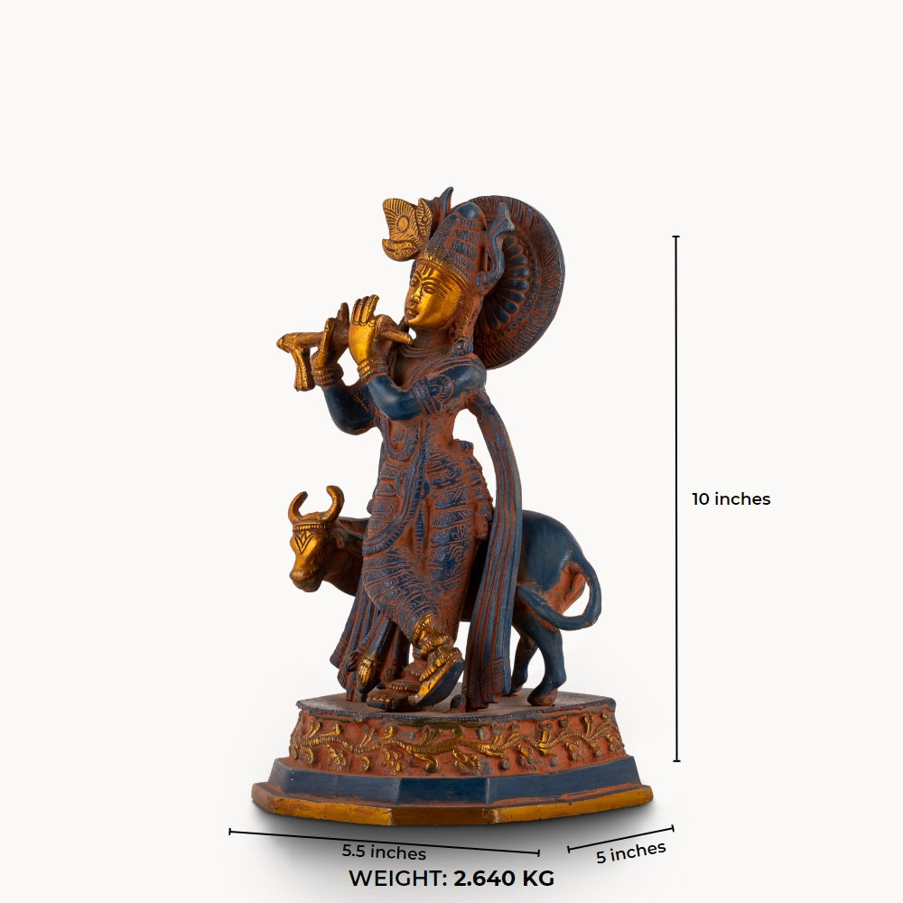 Black Brass Tribal Head Sculpture projecting an ancestral presence on a floating gallery shelf. 
